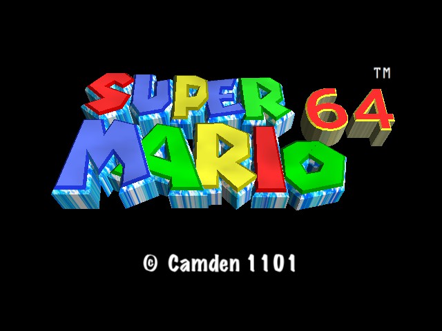 Super Mario Sunshine 64 (retextured) Title Screen